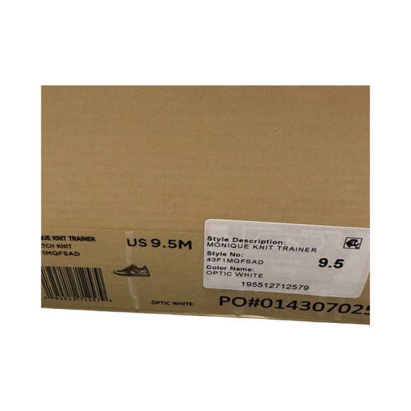 MICHAEL Michael Kors Monique Knit Sneaker White/Gold-tone Accents NWOT Size 9.5 - Picture 14 of 15